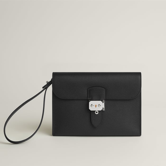 Noir Sac a Depeches 24 Pouch