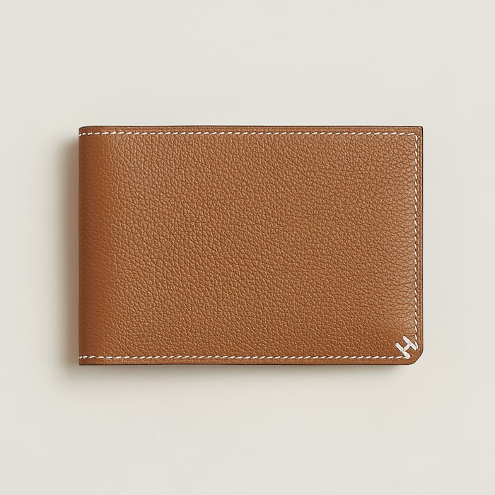 Gold H Sellier Card Holder