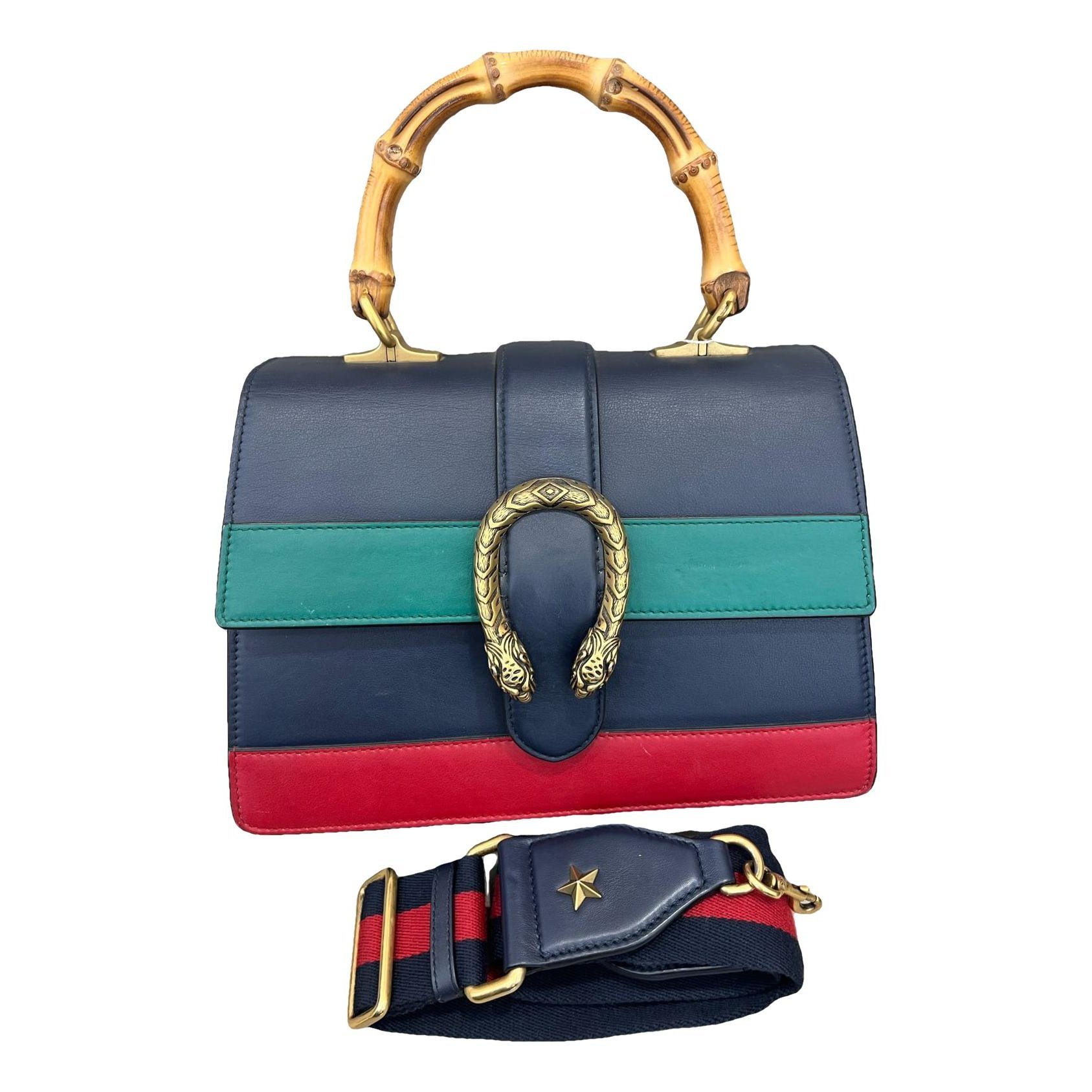 Dionysus Bamboo leather handbag