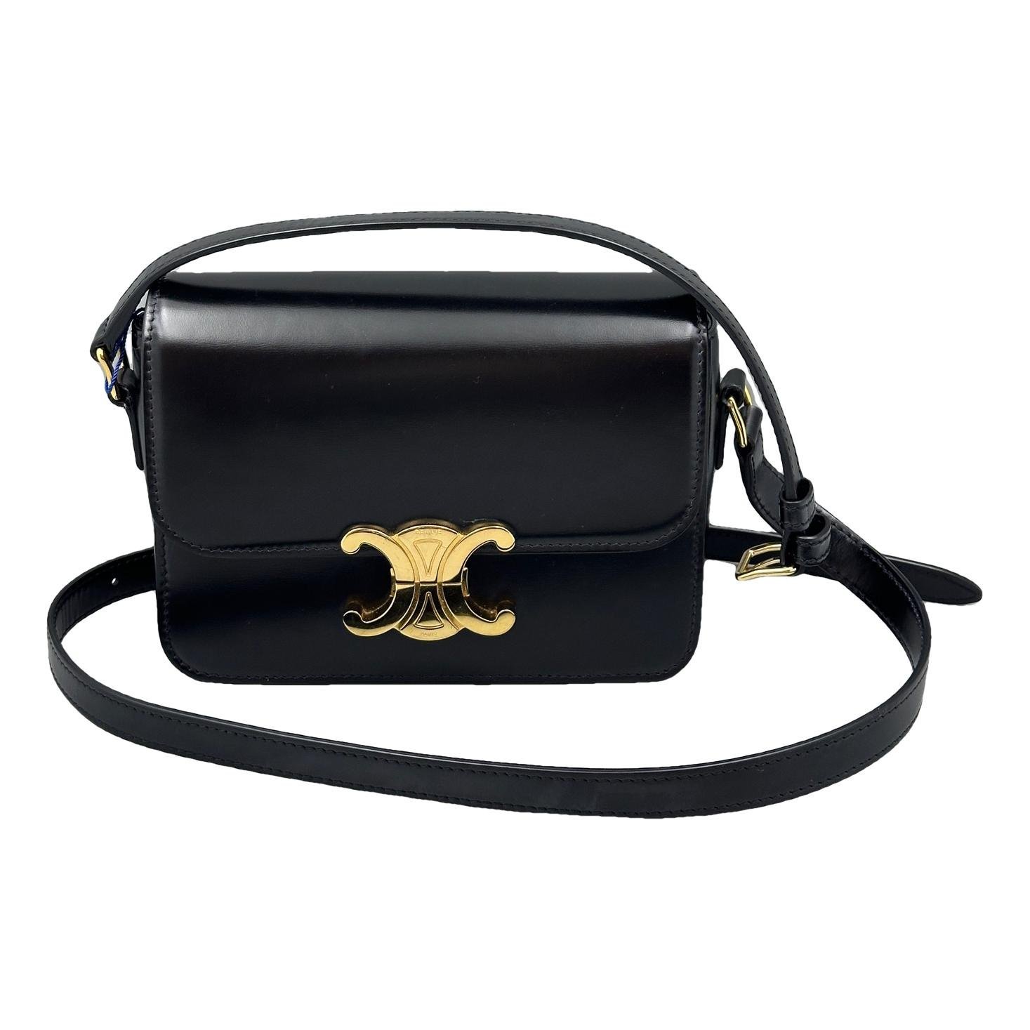 Triomphe leather handbag