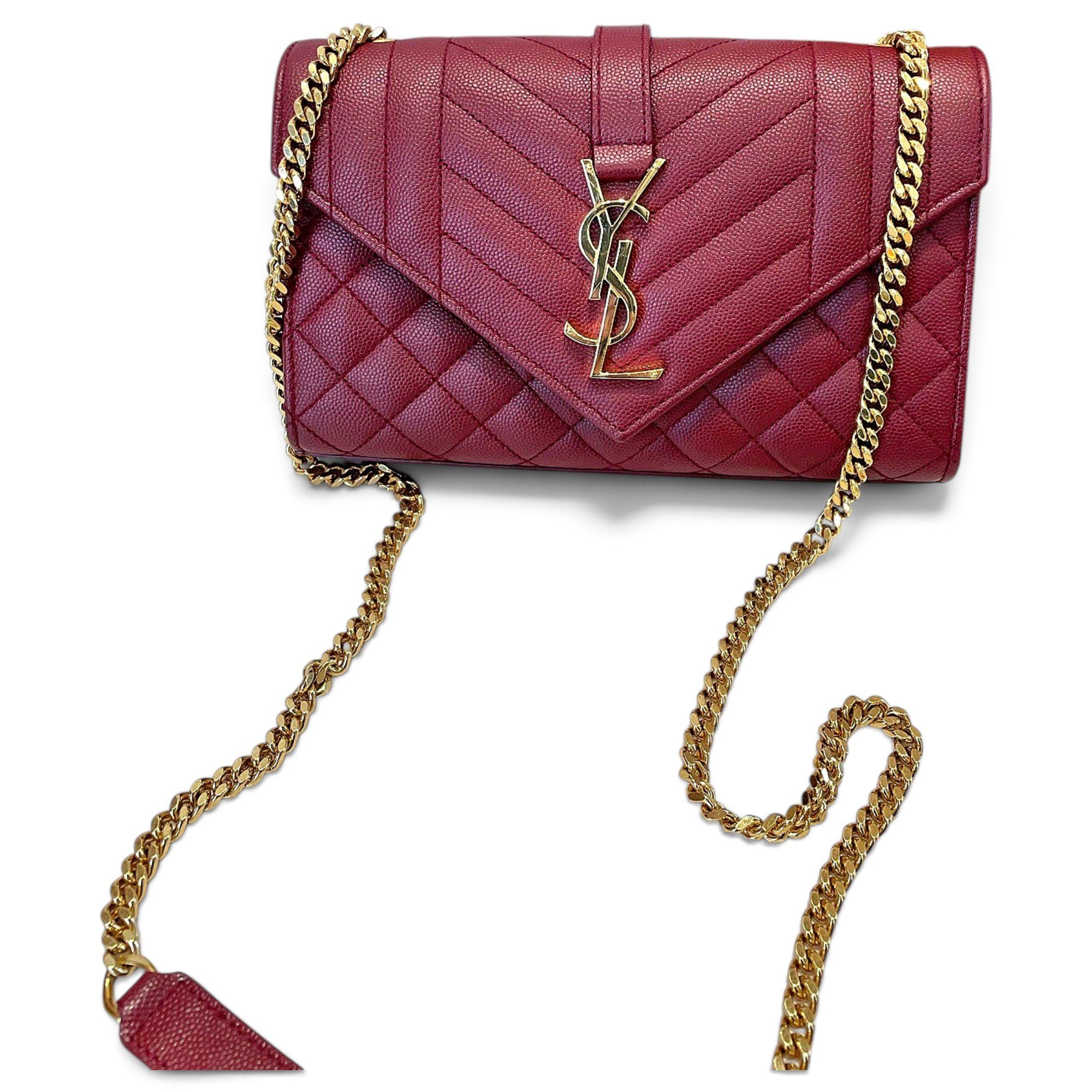 Envelope leather handbag