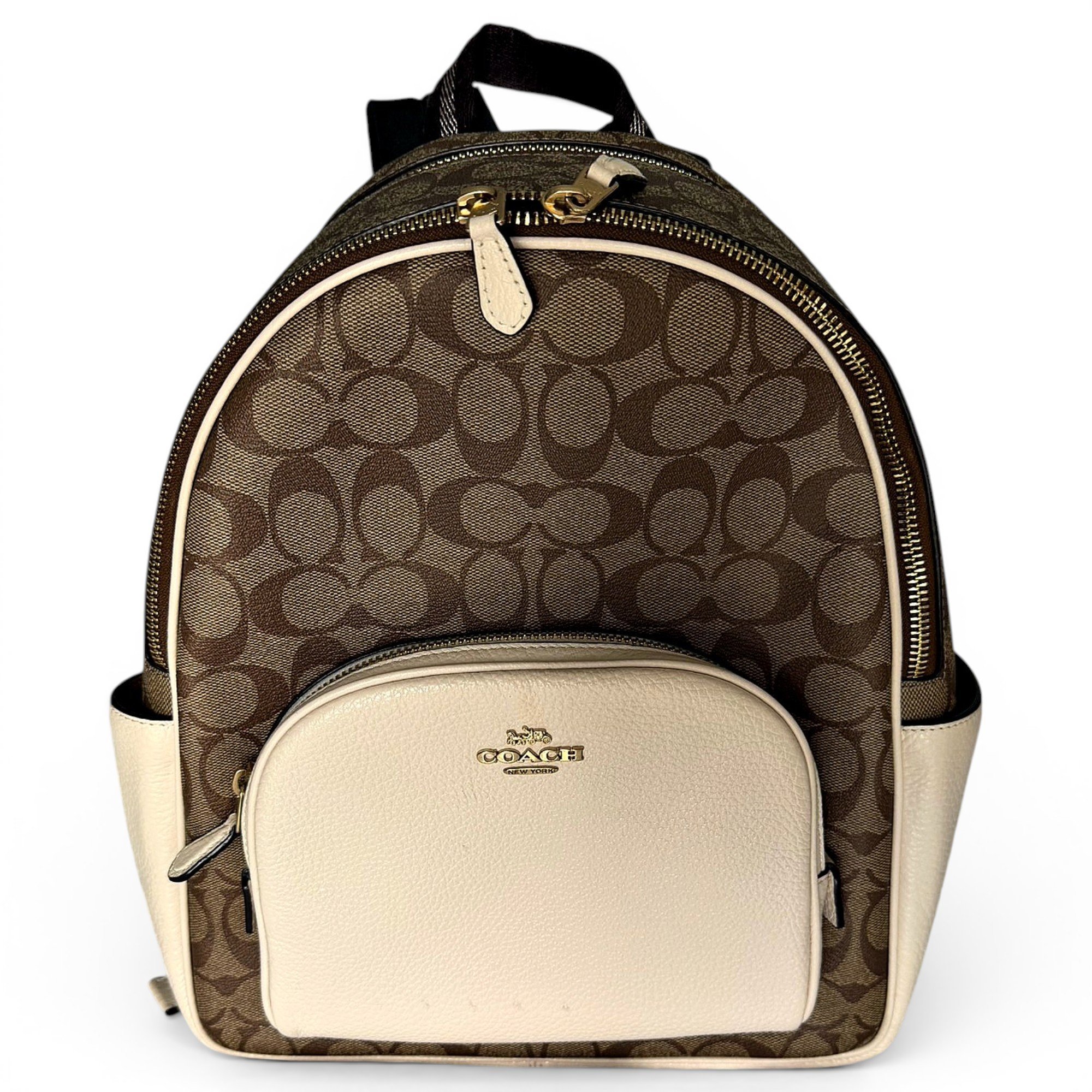 Campus leather backpack