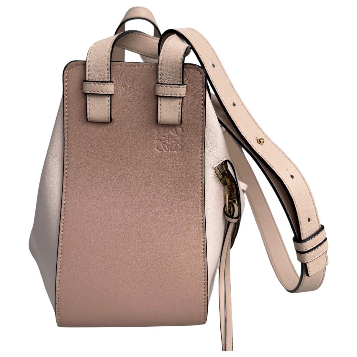 Hammock leather handbag