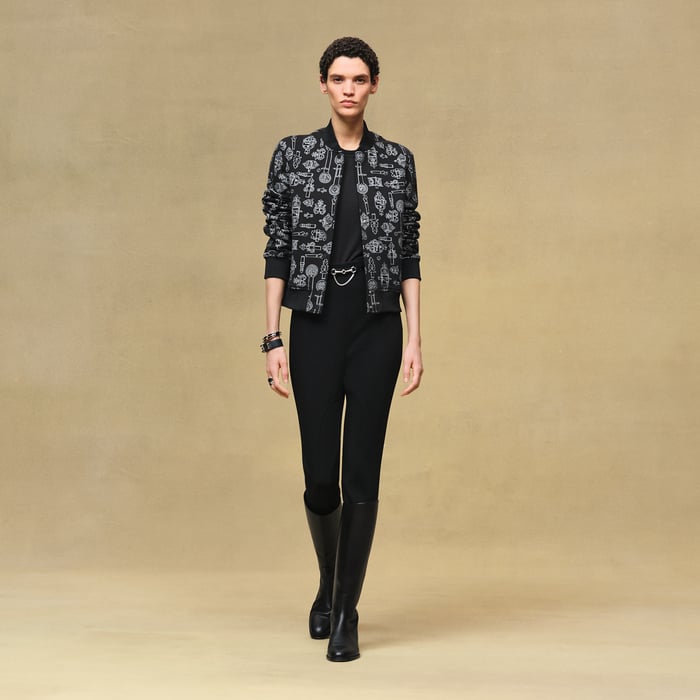 Noir "Ferronnerie Remix" Varsity Jacket