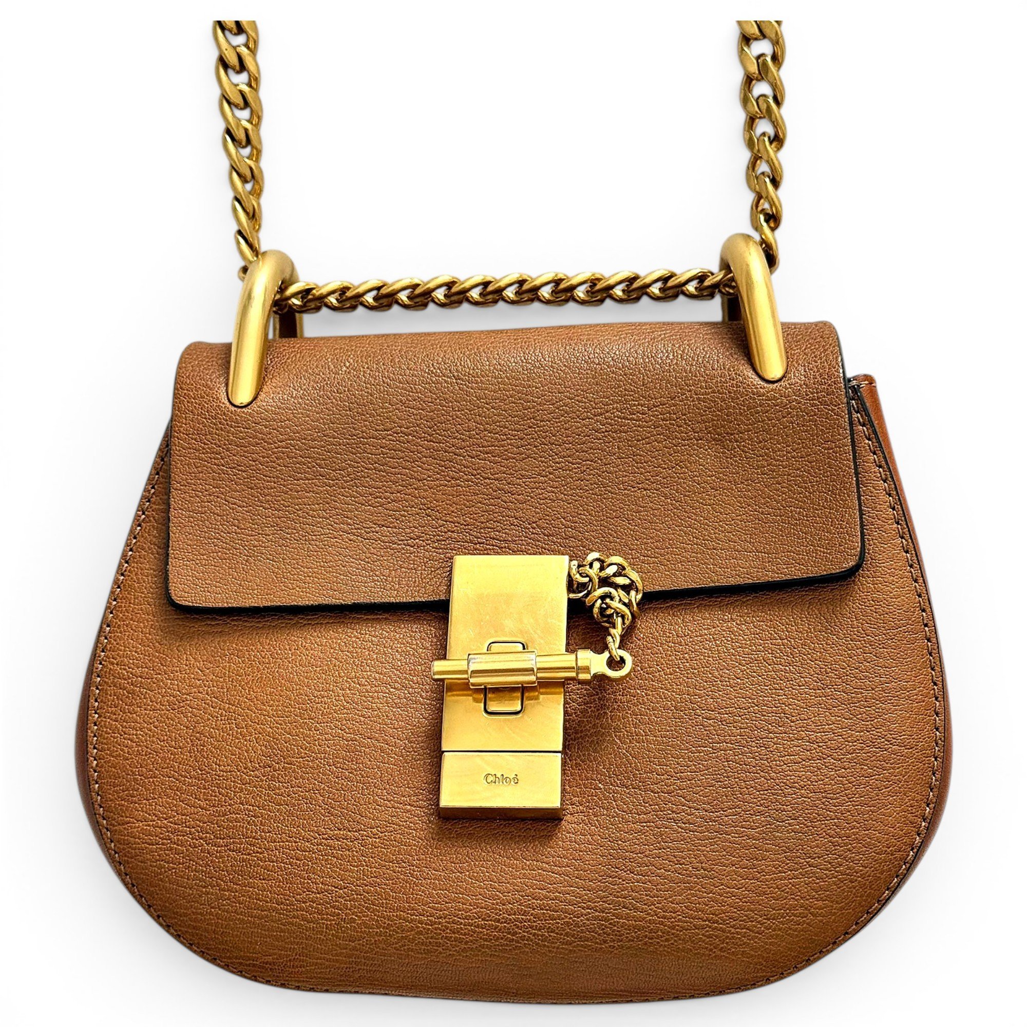 Drew leather crossbody bag