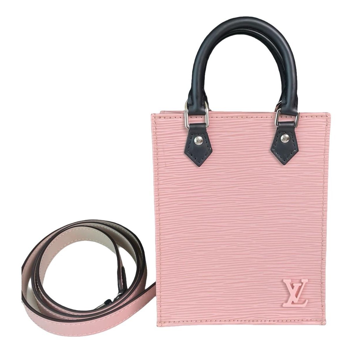 Plat leather mini bag