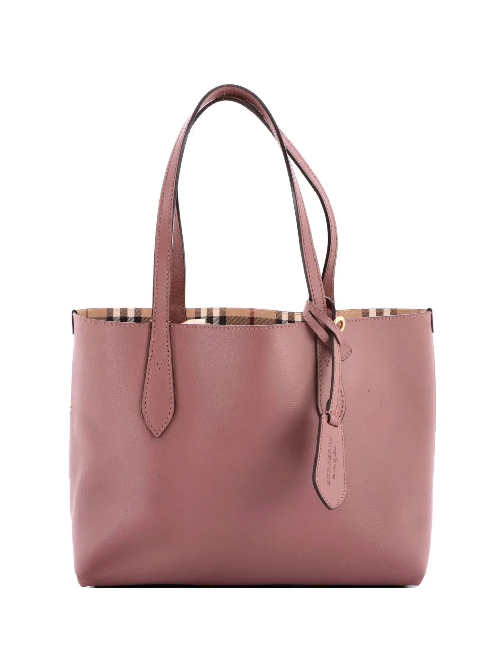 Reversible Tote Haymarket Coated Canvas and Leather Small satchel
