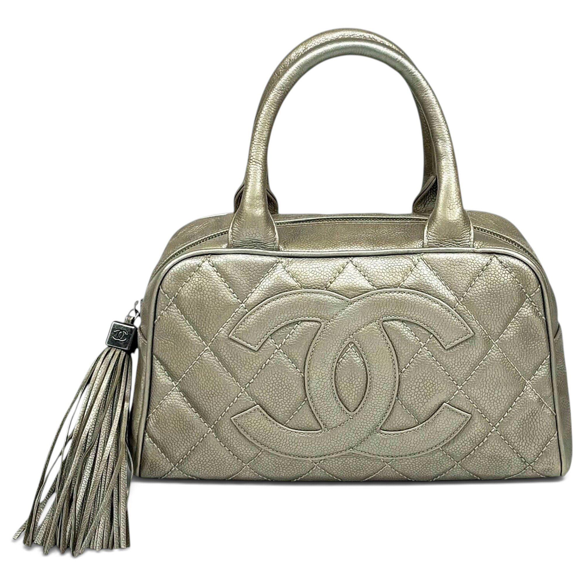 Leather bowling bag