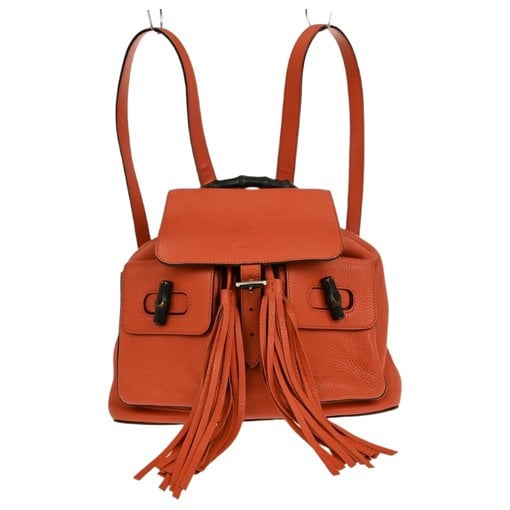 Gucci Bamboo Tassel leather backpack