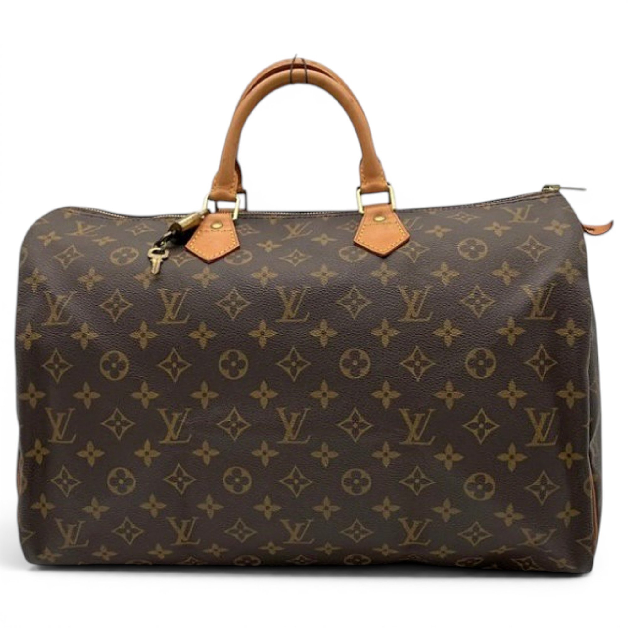 Speedy leather handbag