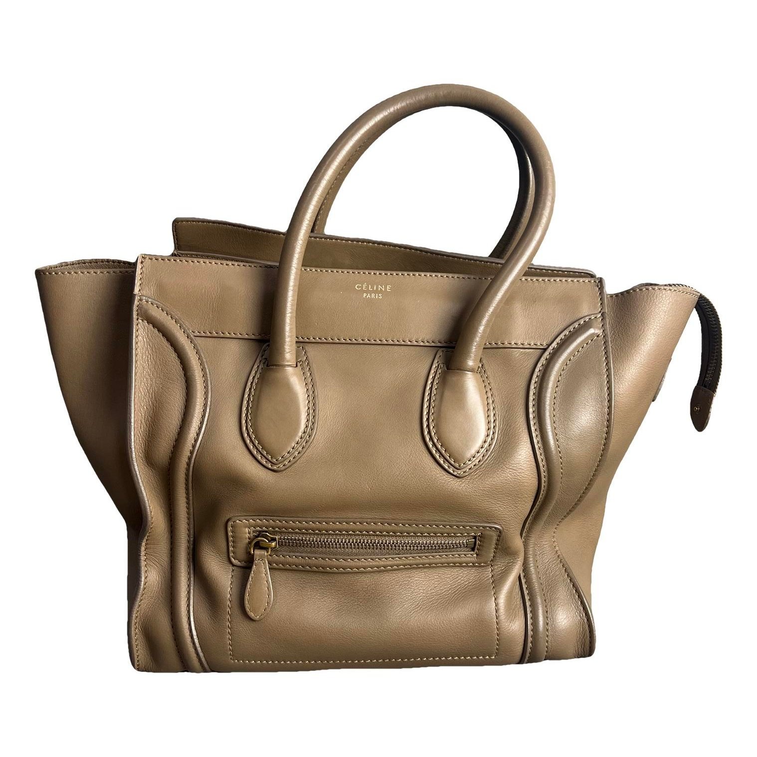 Luggage leather handbag