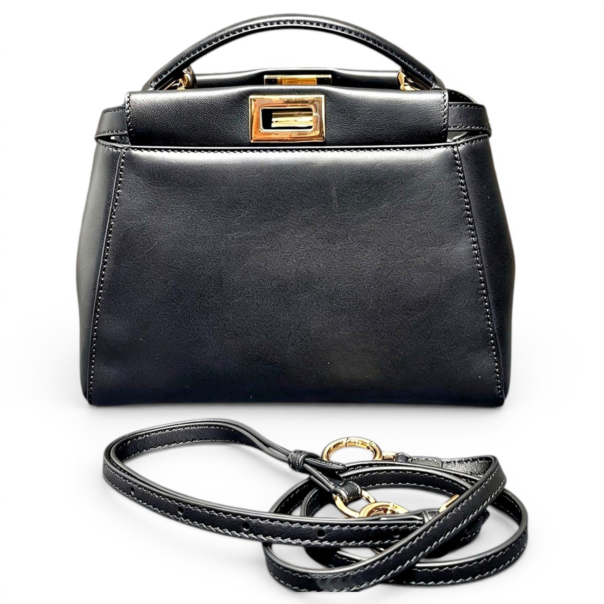 Peekaboo leather handbag