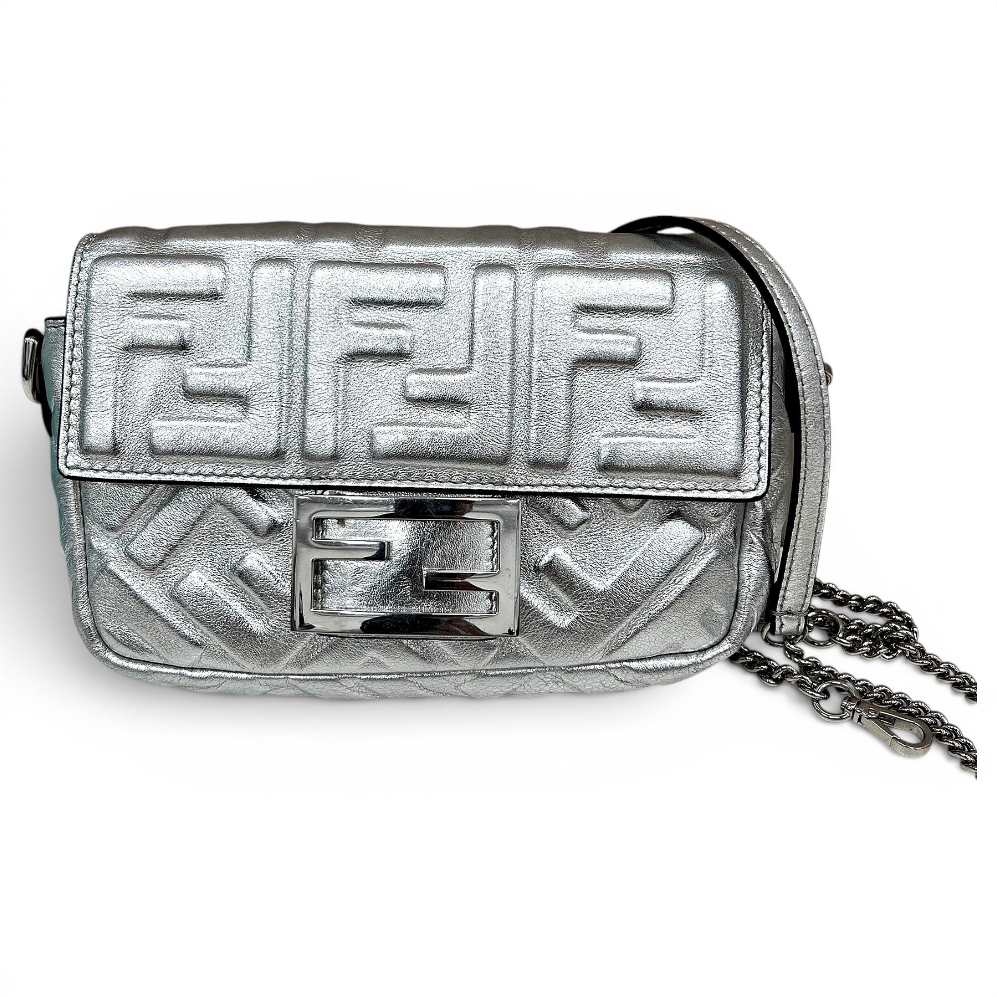 Baguette leather handbag
