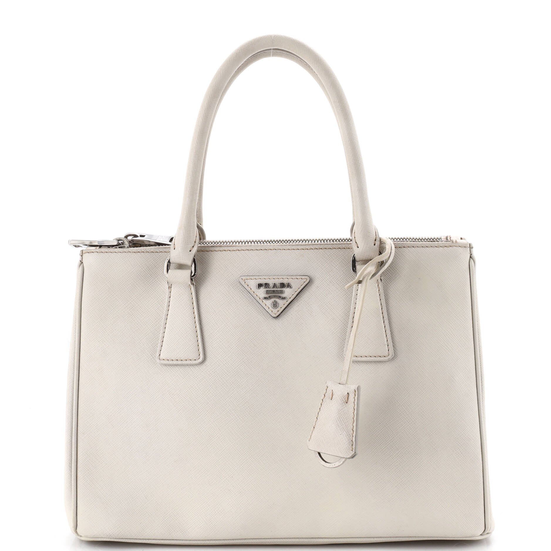 Galleria Double Zip Tote Saffiano Leather Small