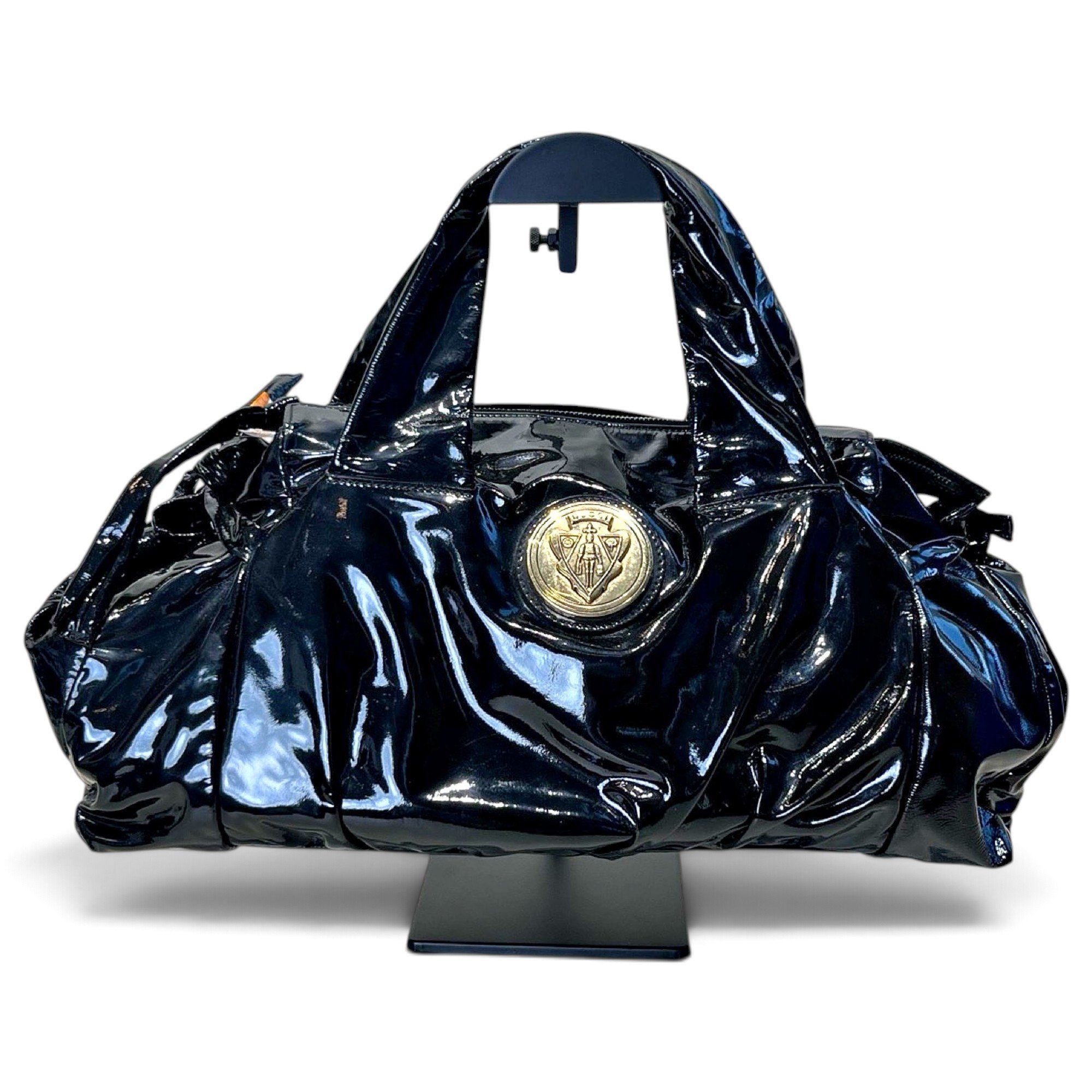 Patent leather bowling bag