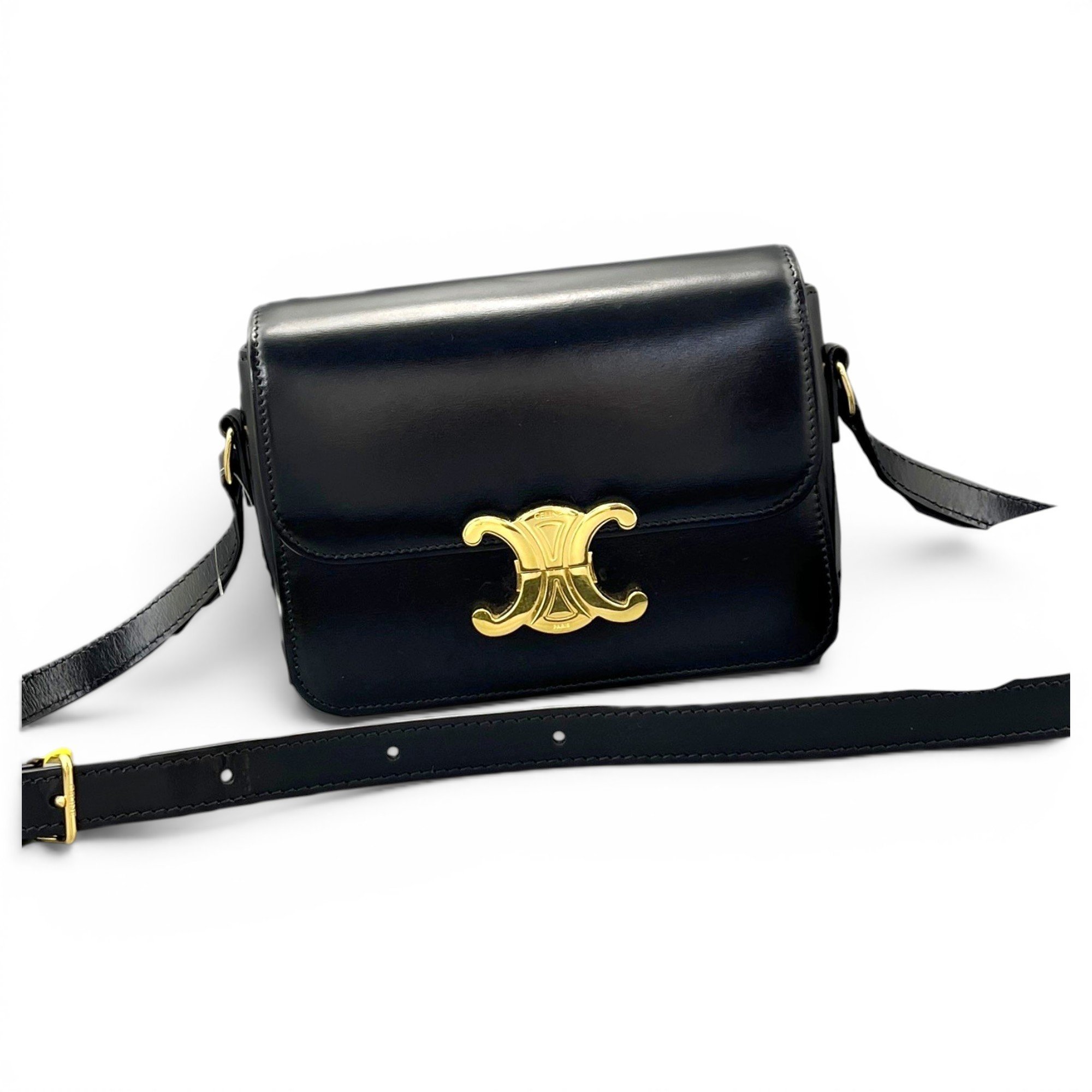 Triomphe leather handbag