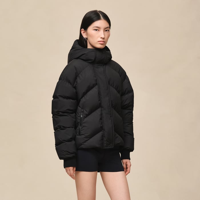 Noir Short Puffer Coat