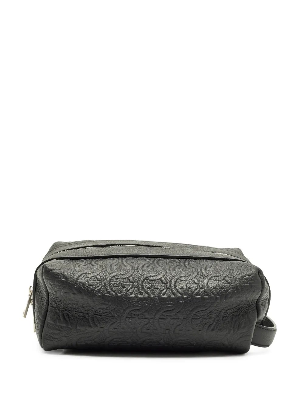 Gancini embossed wash bag