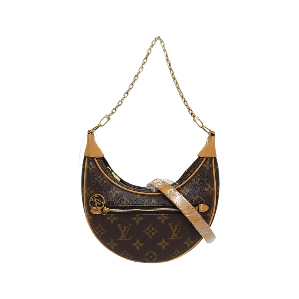 Loop leather crossbody bag