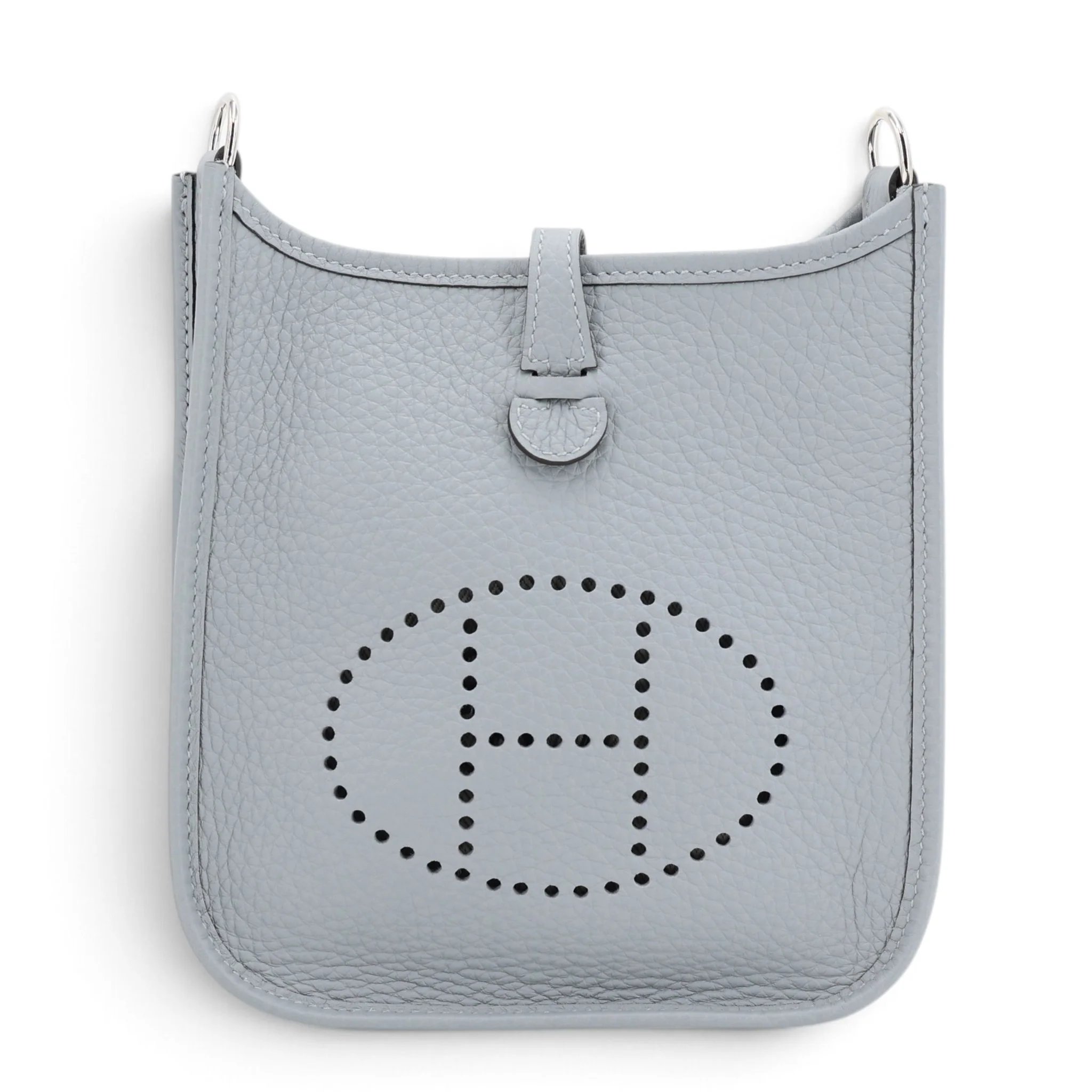 Brand New ( Rank N ) HERMÈS Mini Evelyne 16 Amazone 112cm Gris Pantin (P0) Clemence Palladium hardware K (2025)