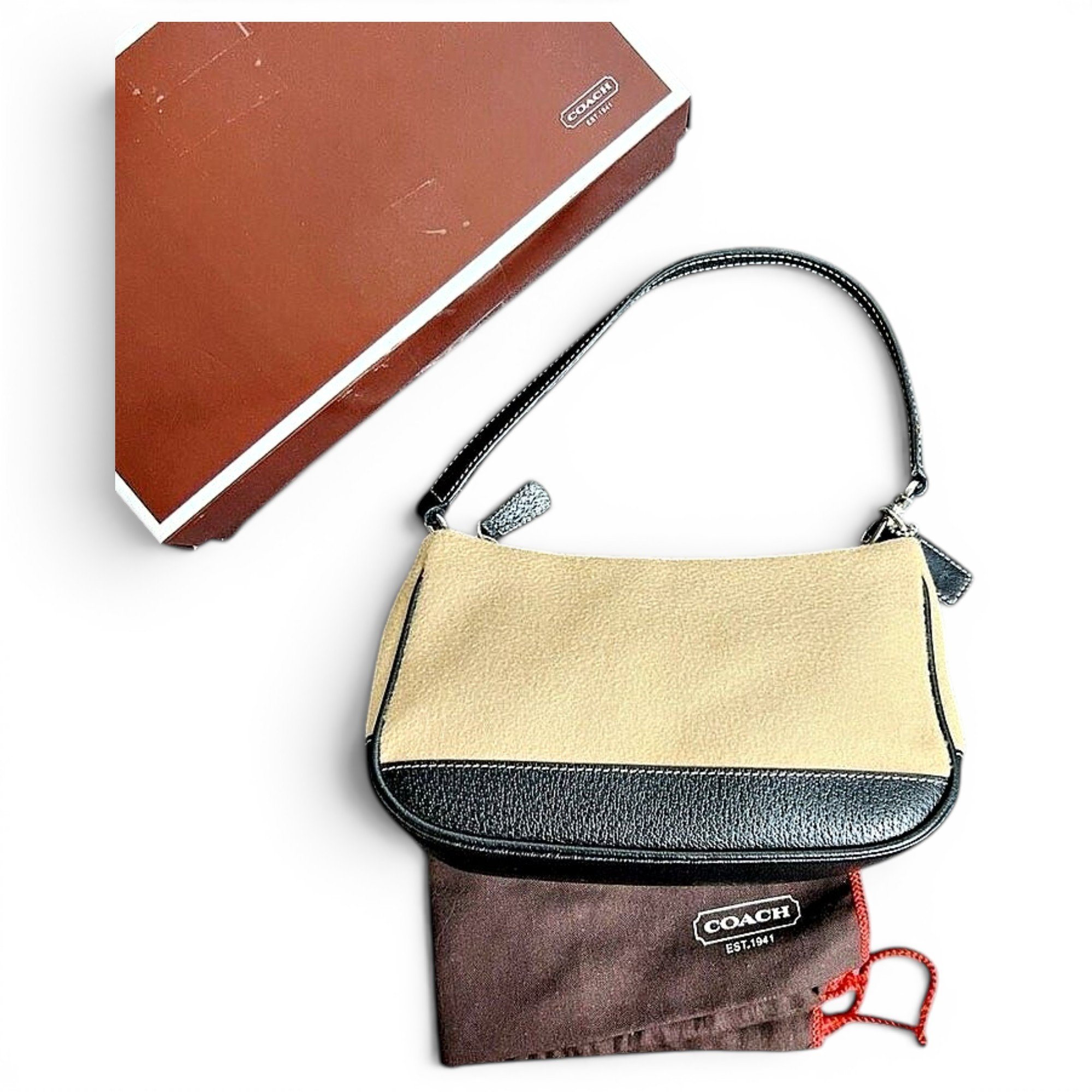 Signature Sufflette wool handbag