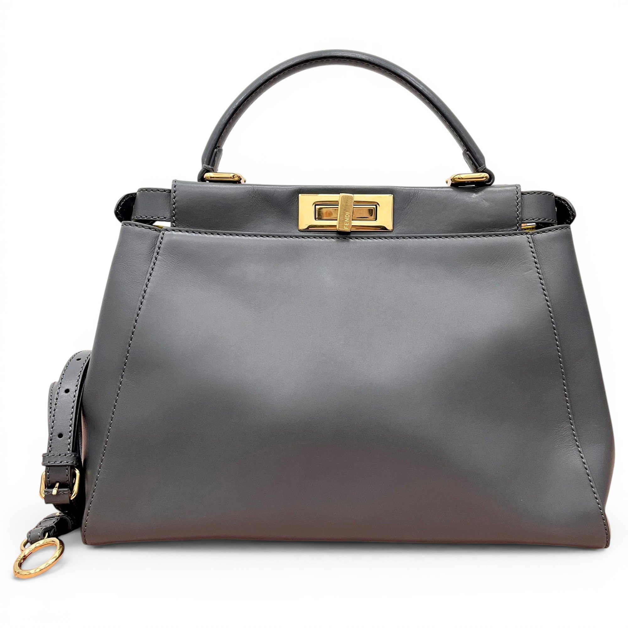 Peekaboo leather handbag