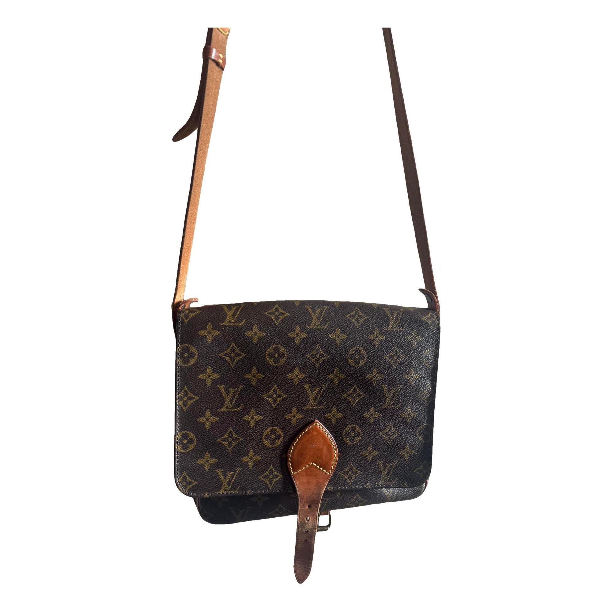 Cartouchière leather crossbody bag