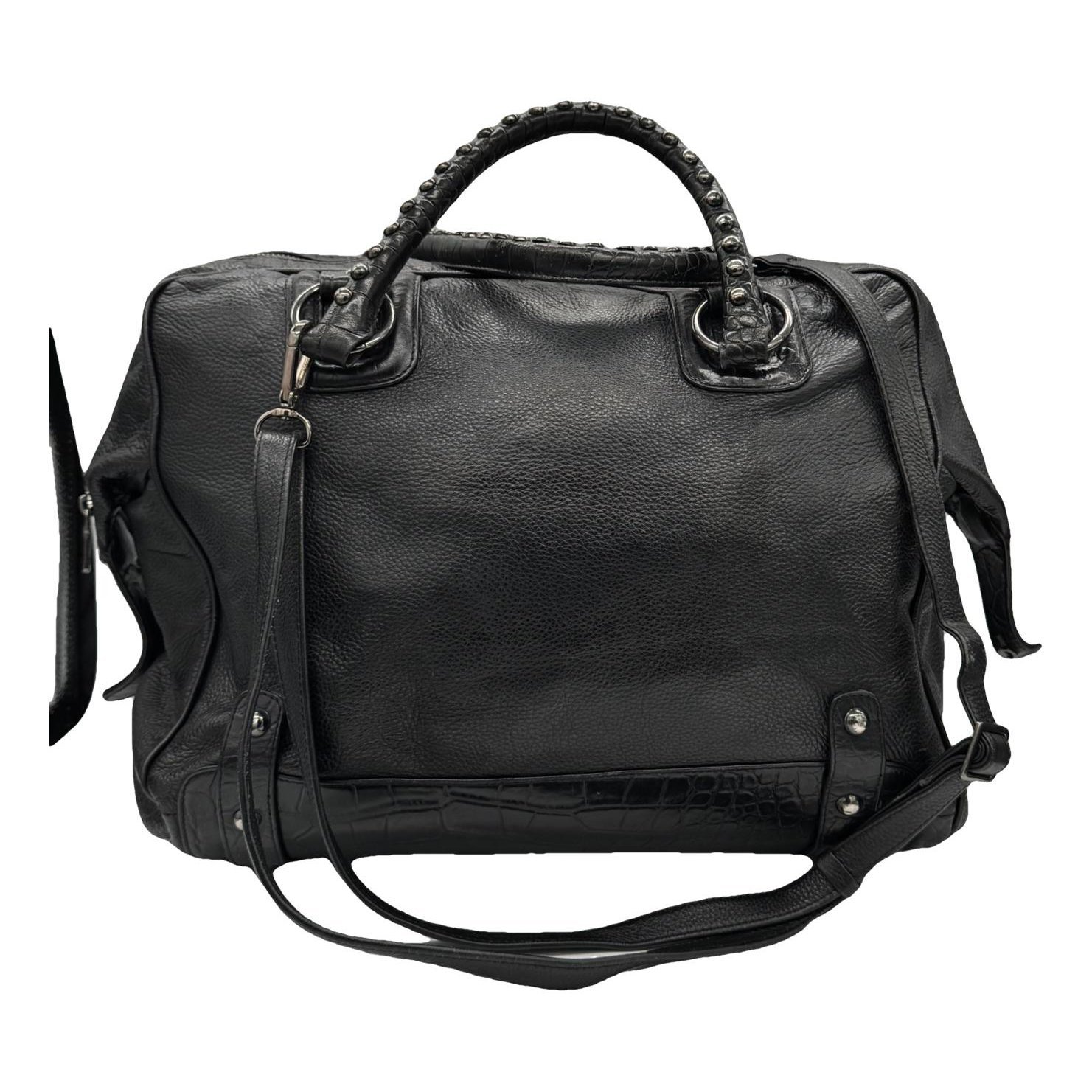 Leather travel bag