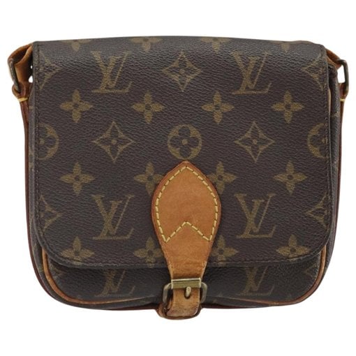 Cartouchière leather handbag