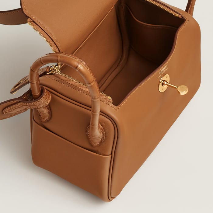 Gold Lindy II Mini Touch Bag