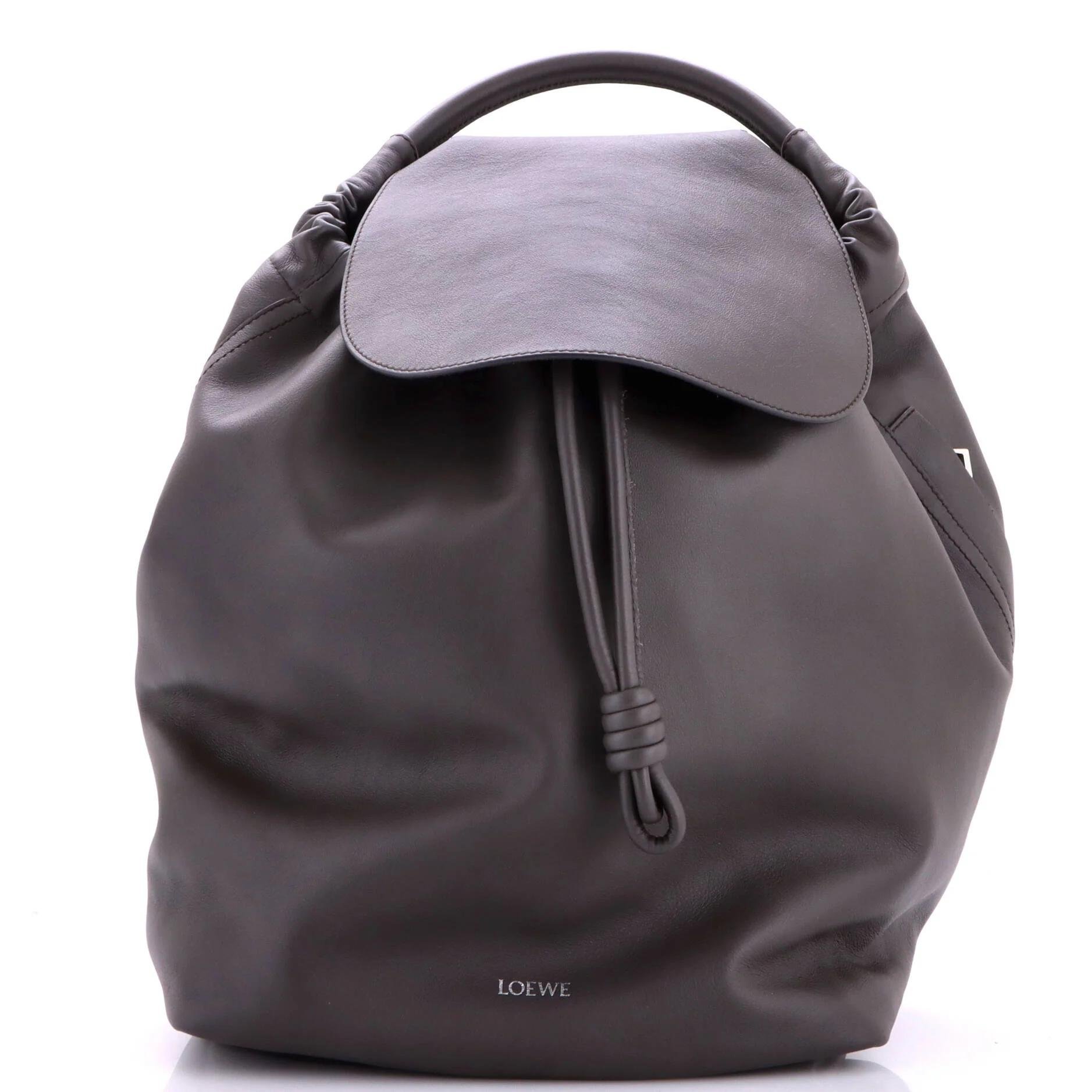 Leather backpack