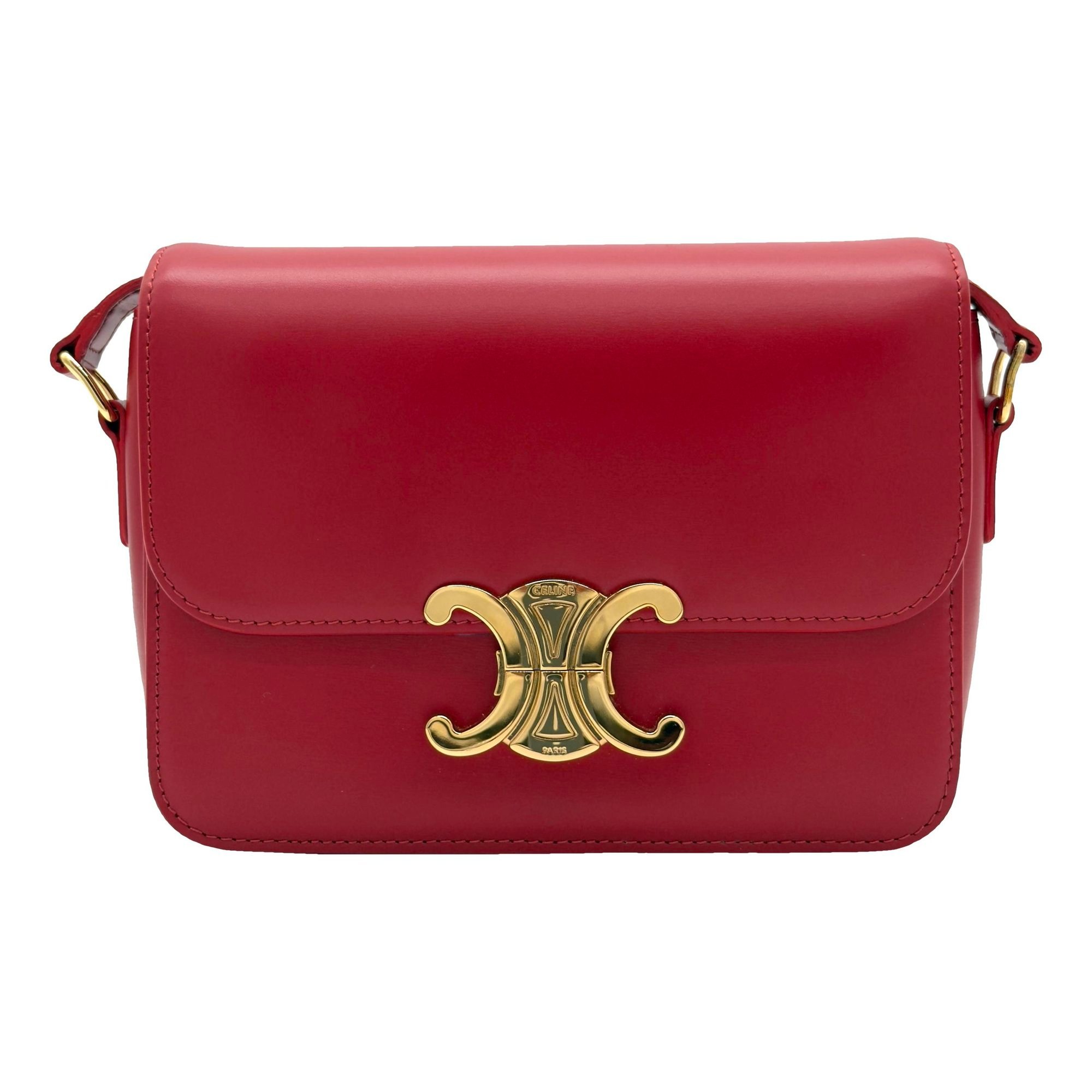 Triomphe leather handbag