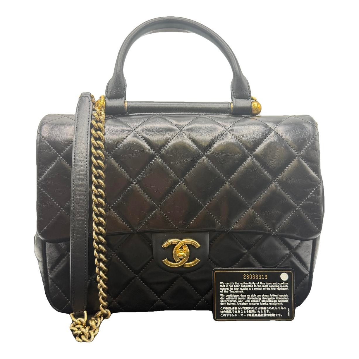 Timeless Classique Top Handle leather handbag