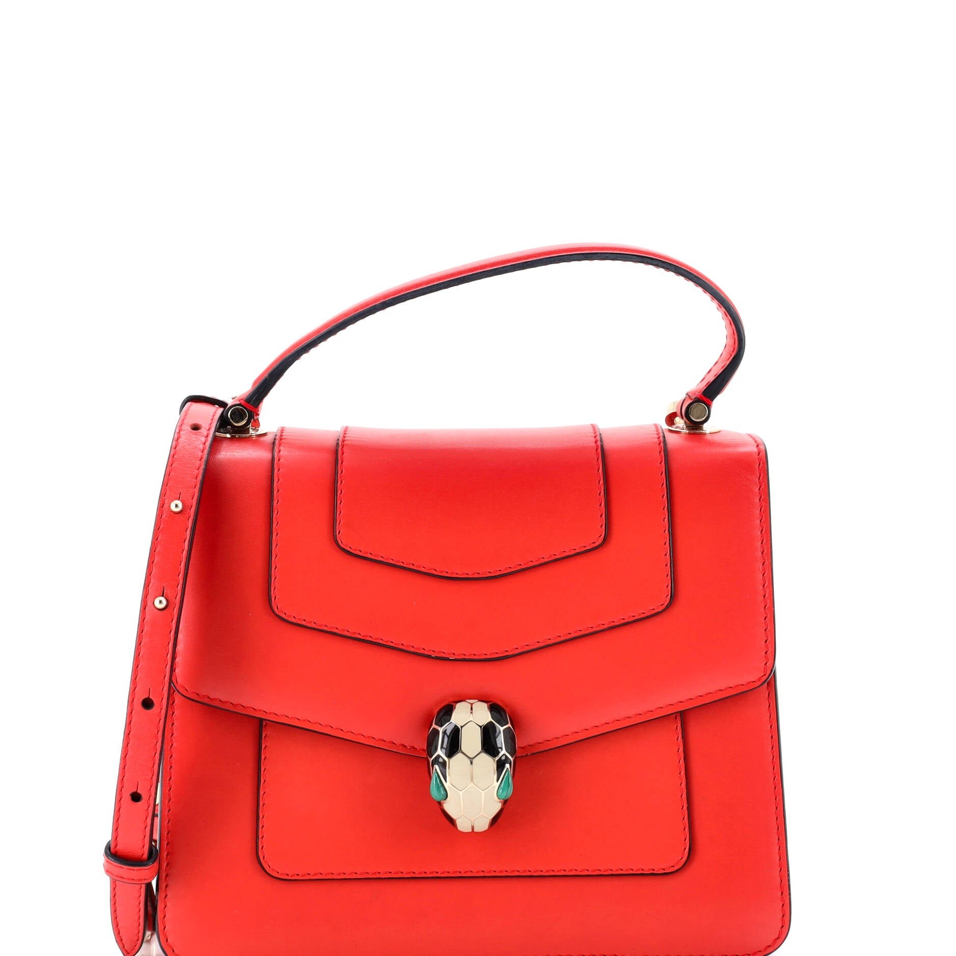 Bvlgari Serpenti Forever Top Handle Bag Leather Small