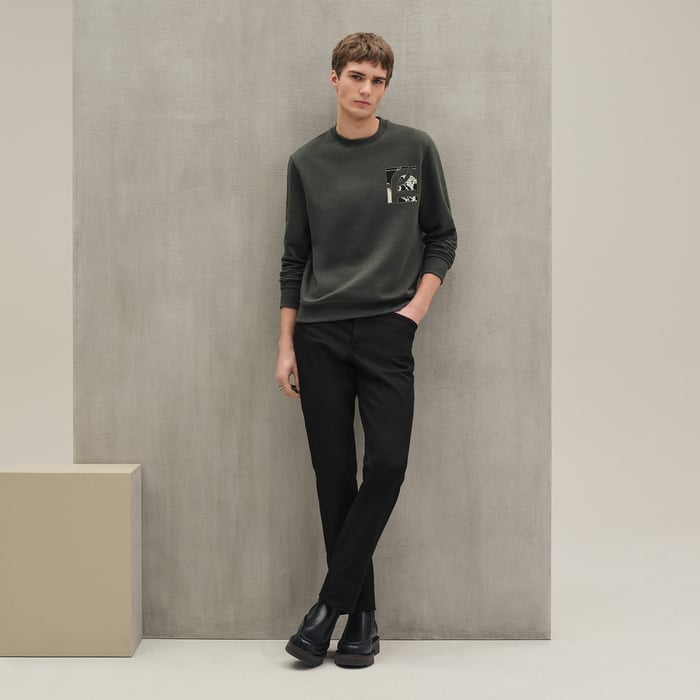 Vert Chrome "Ex-libris" Crewneck Sweater