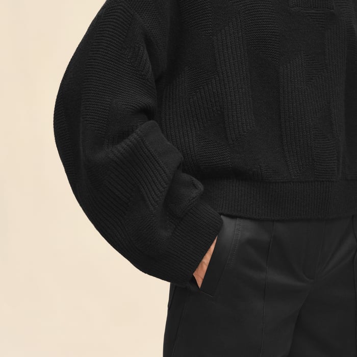Noir "H" Long-sleeve Sweater