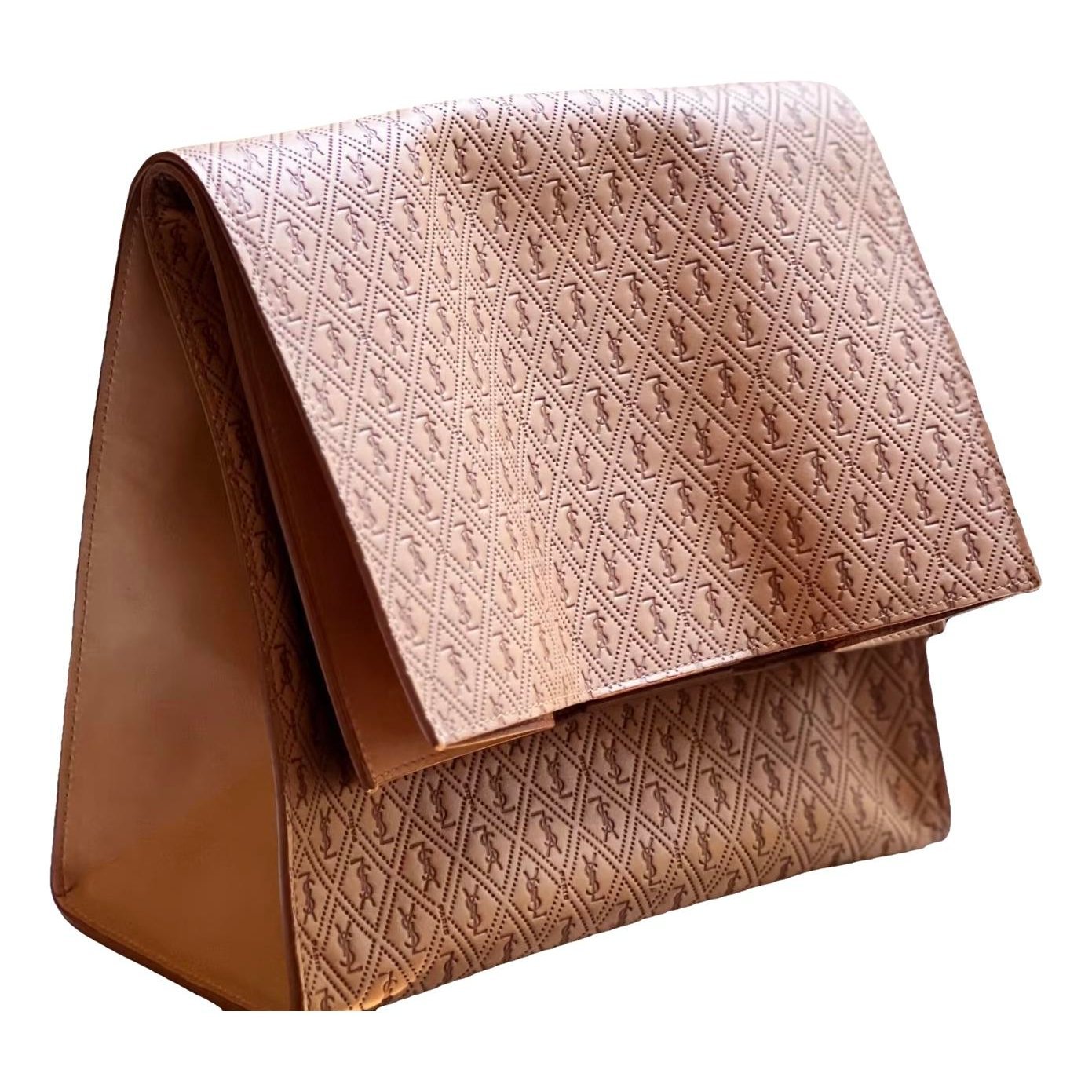 Leather clutch bag