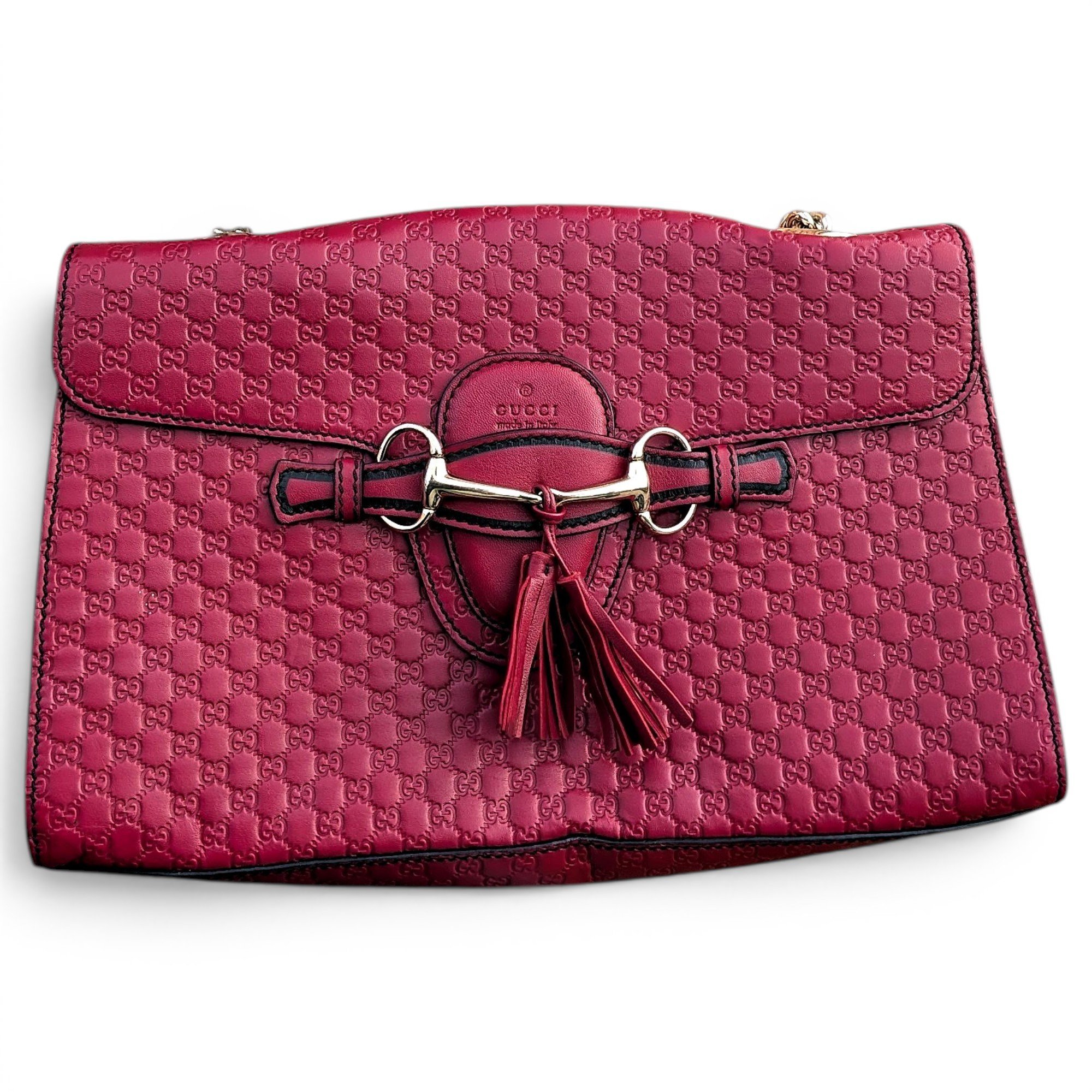 Emily leather clutch bag