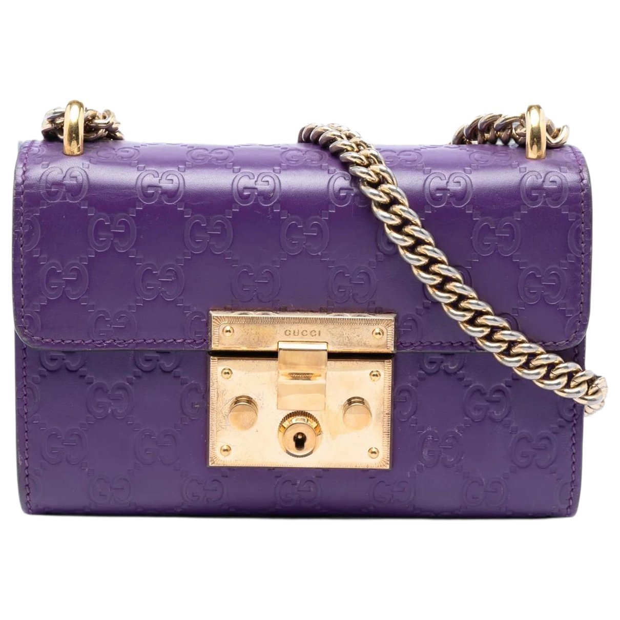 Padlock leather bag