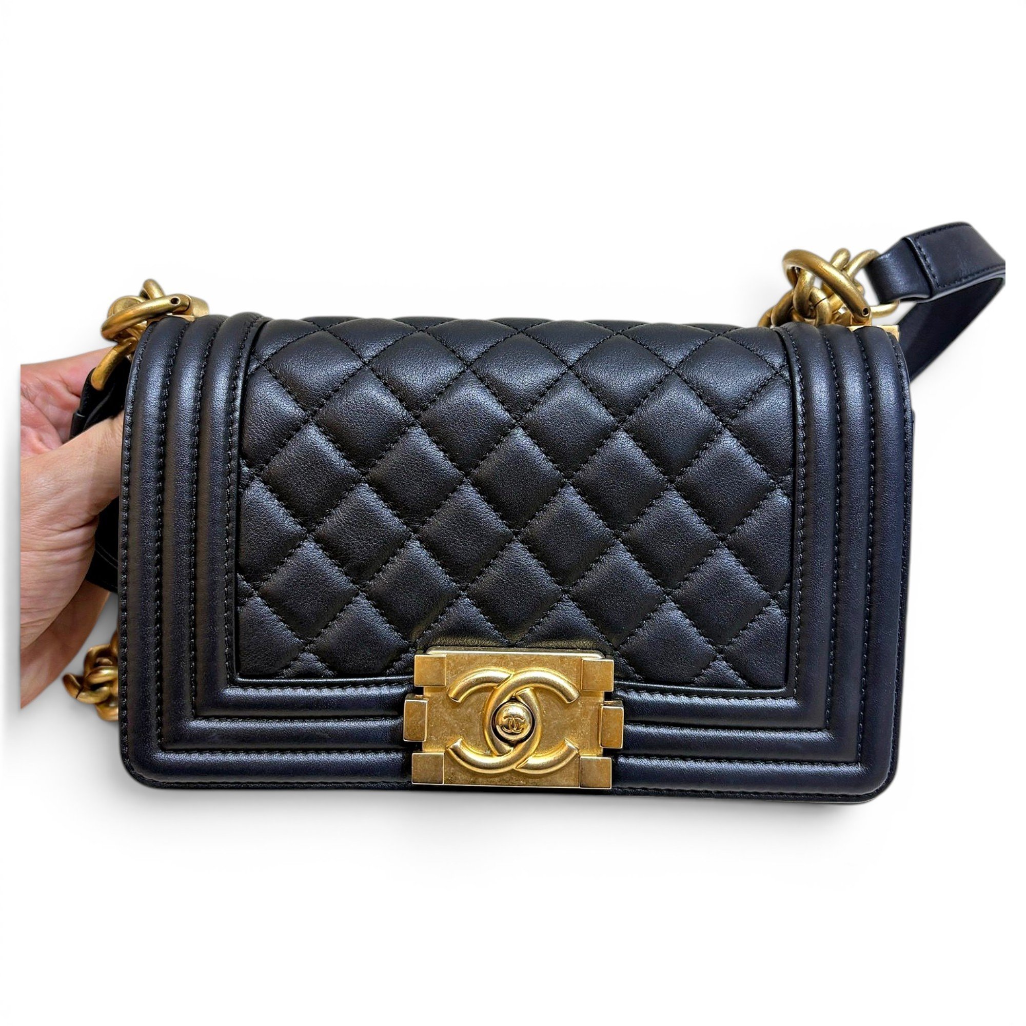 Boy leather handbag