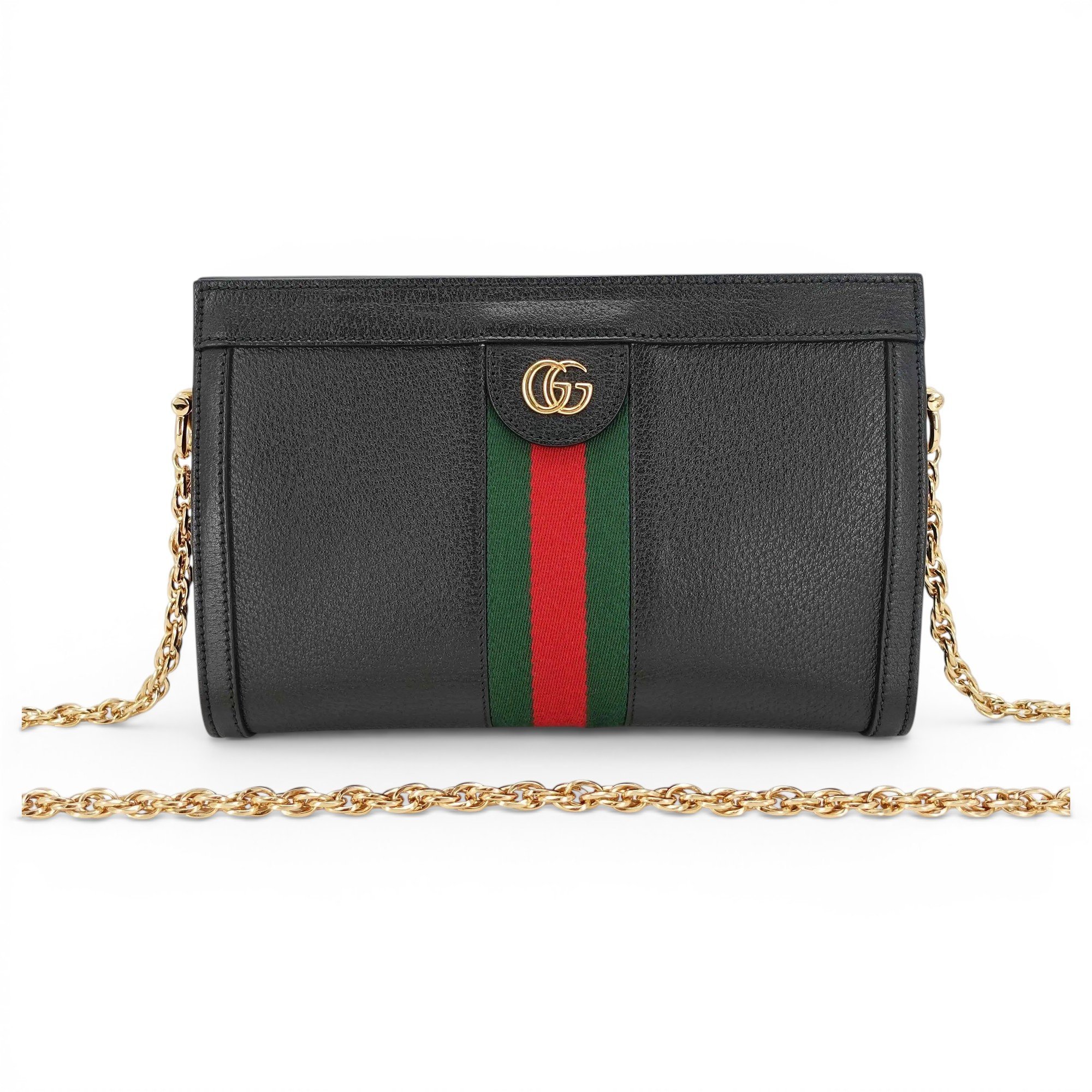 Ophidia Chain leather crossbody bag