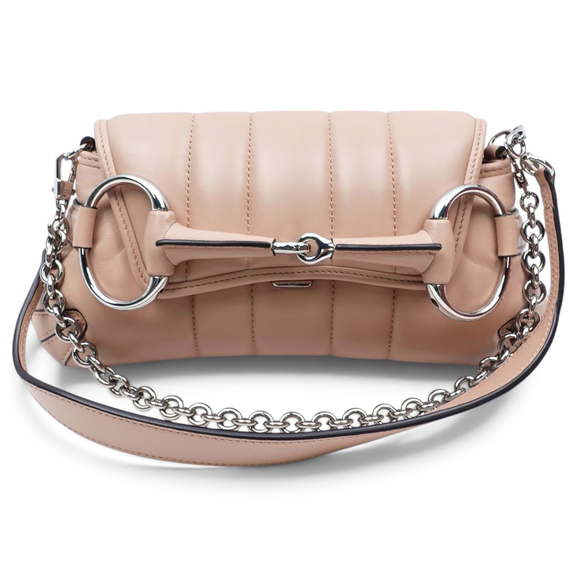 Horsebit Chain leather handbag