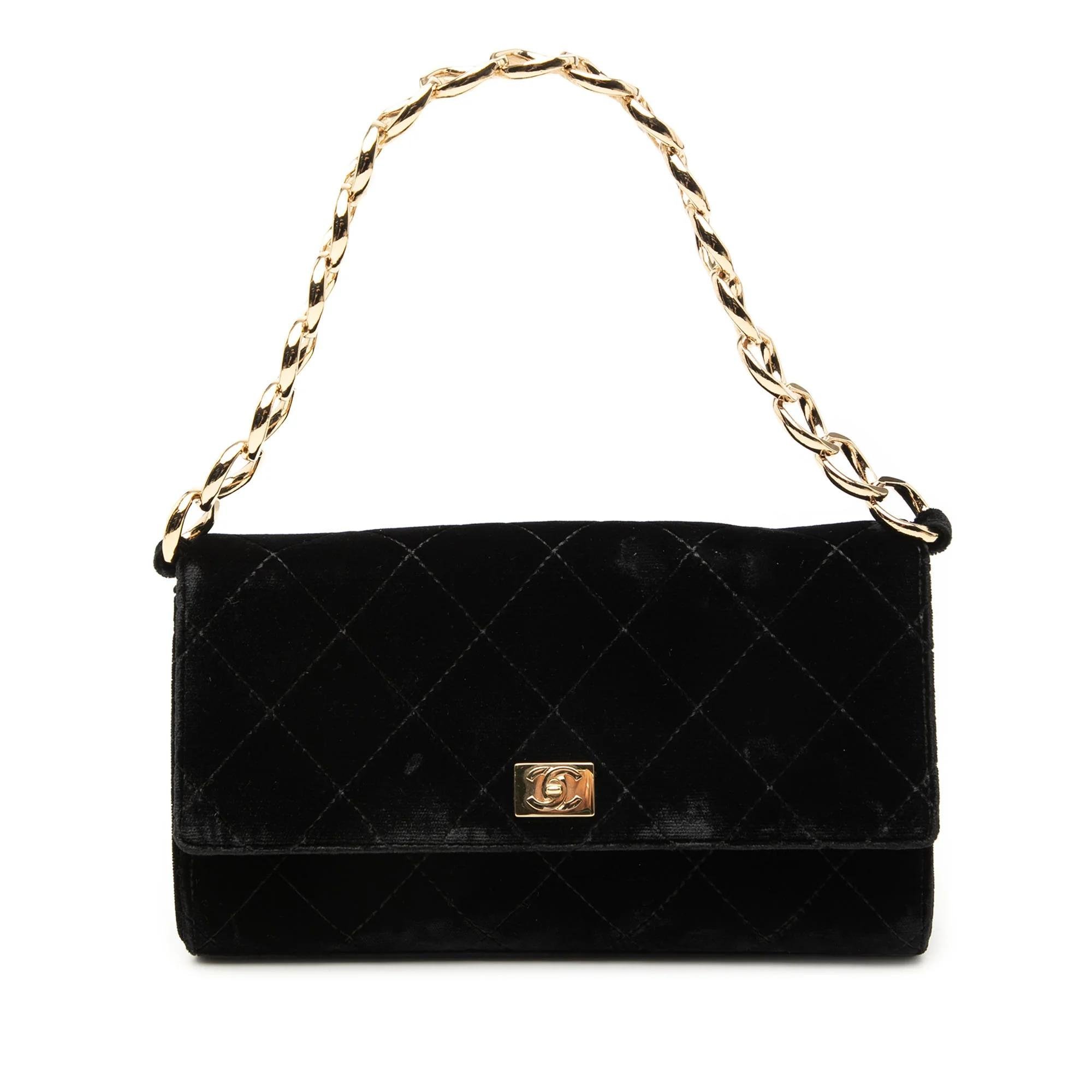 Velvet handbag