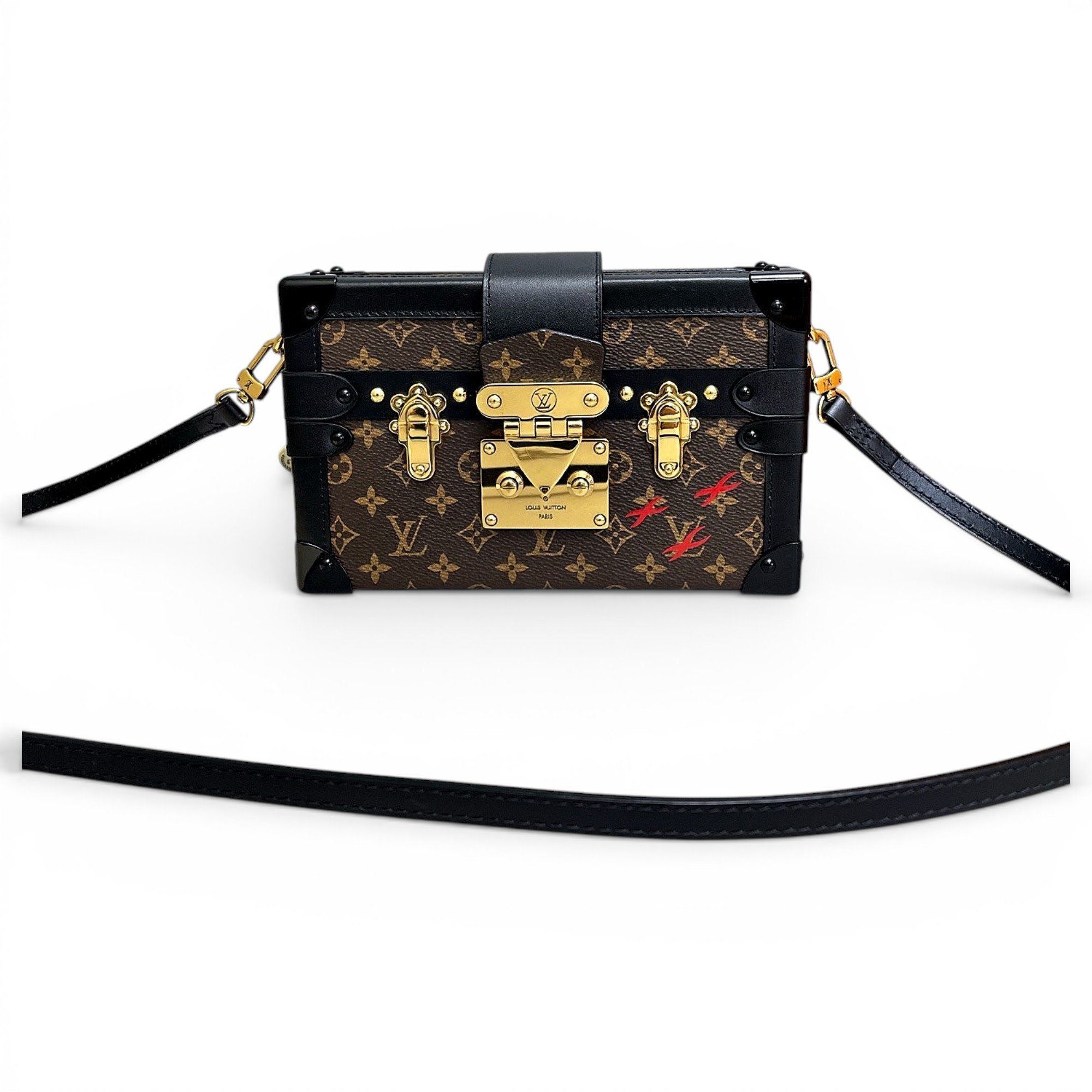 Petite Malle leather handbag