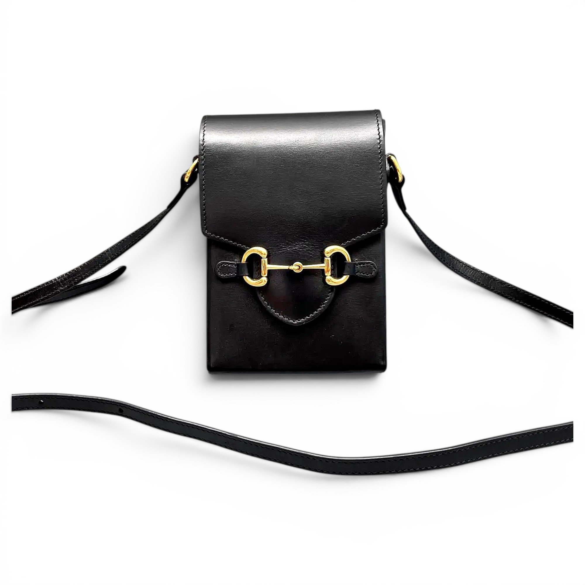 Horsebit 1955 Vertical leather crossbody bag