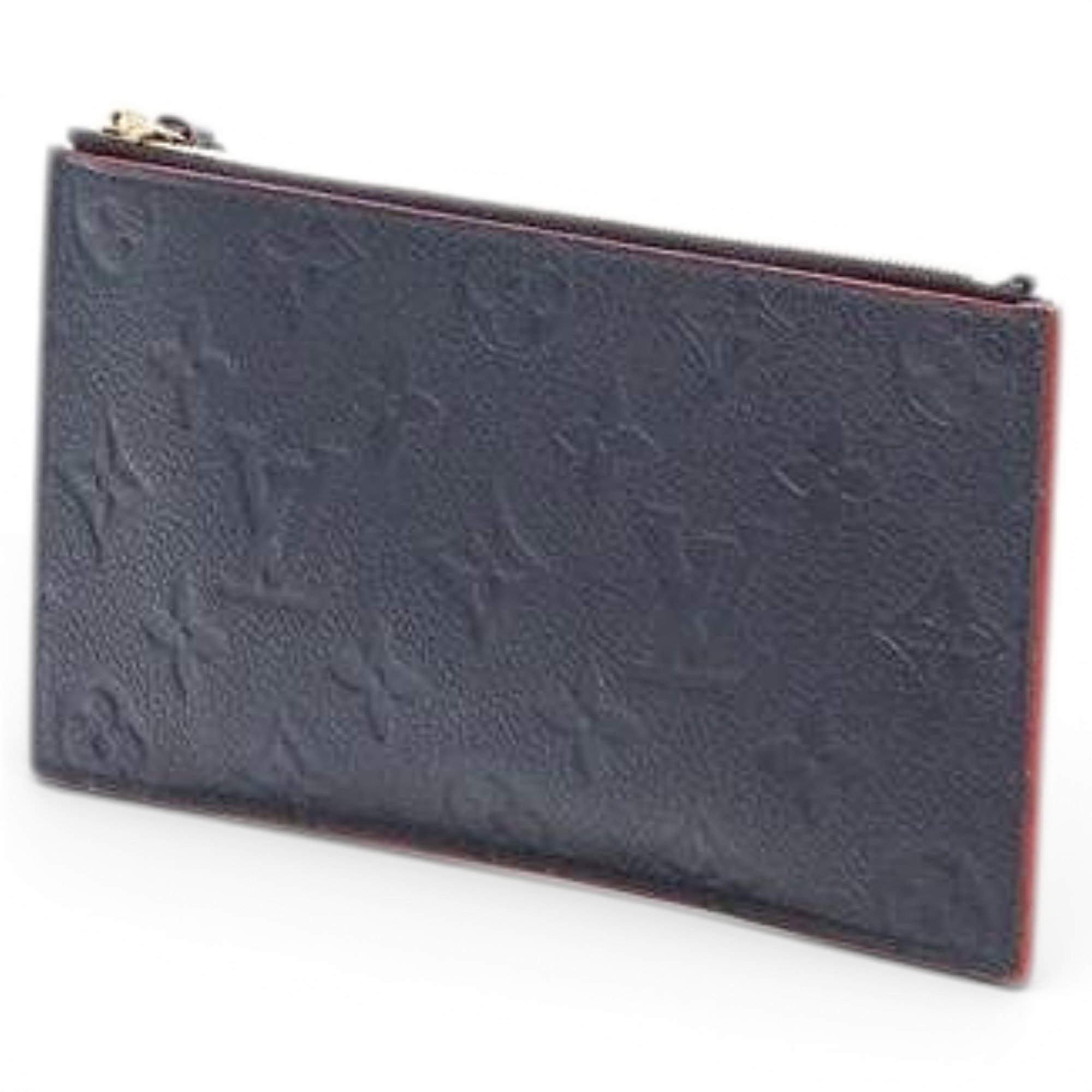Leather clutch bag
