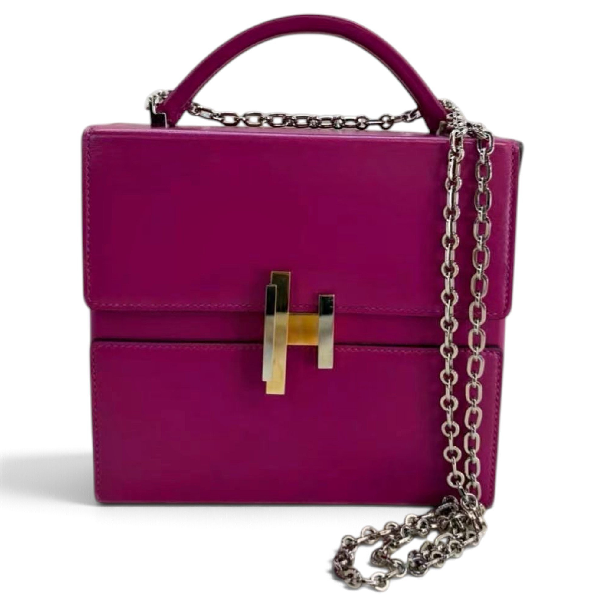 Cinhetic leather crossbody bag