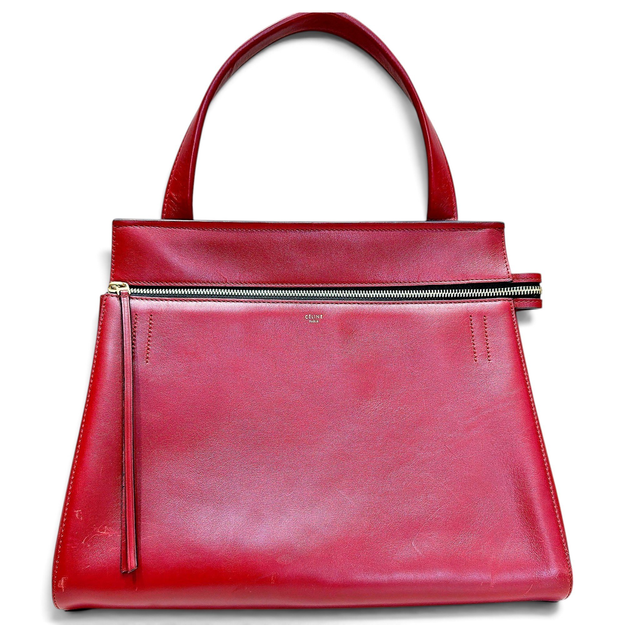 Edge leather handbag