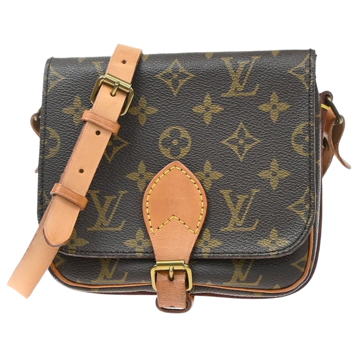 Cartouchière cloth handbag