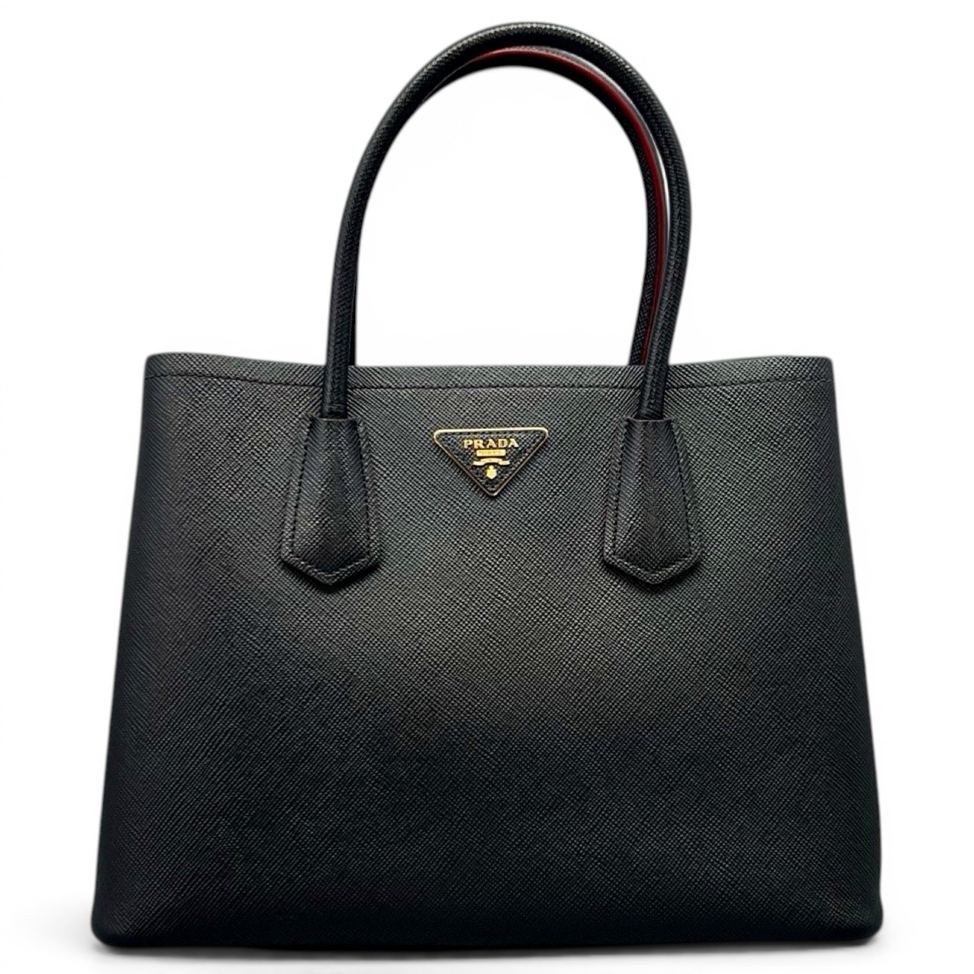 Double leather tote